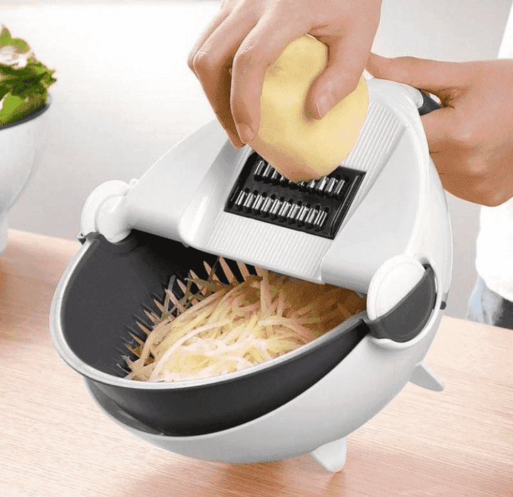 Der praktische Gemüseschneider pw260516 mit Sieb ist ein Must-have für die gesunde Küche.