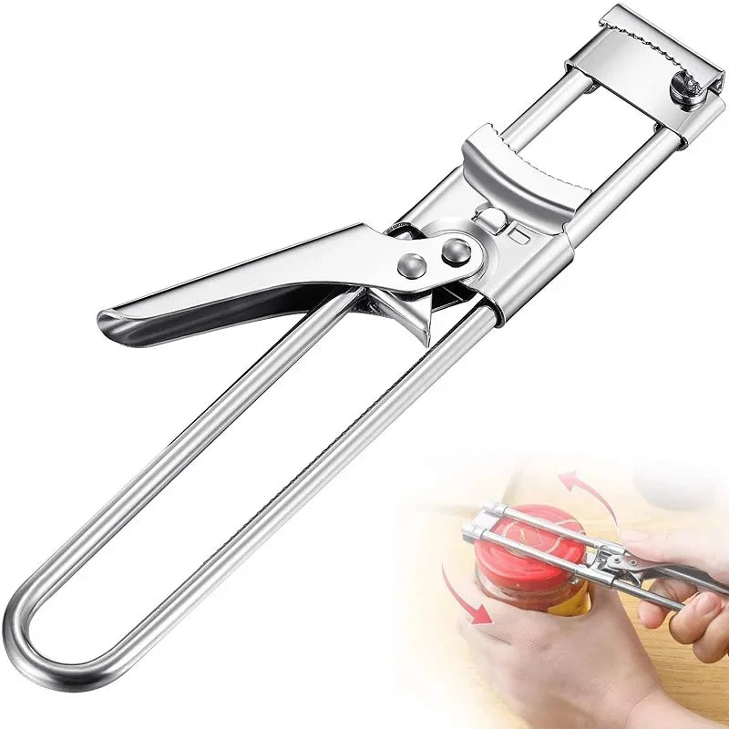 Ergonomischer Edelstahl Glasöffner & Flaschenöffner, multifunktional, idealer Küchenhelfer für jede Küche.
