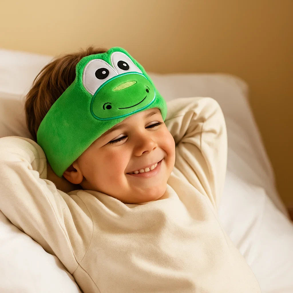 Tragbare Bluetooth Kopfhörer Schlafmaske für Kinder; leichte, kabellose Einschlafhilfe für jede Reise.