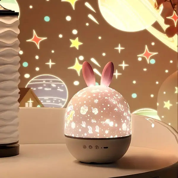 Nachtlampe Sternenprojektor Droomlicht für Kinderzimmer; beruhigendes Schlaflicht mit Sternenprojektion.
