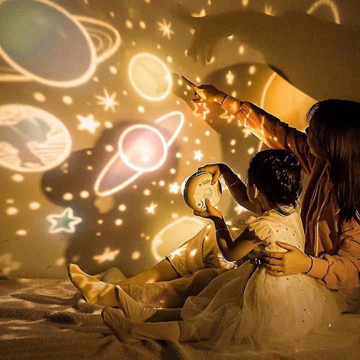 Entzückende Hirsch Nachtlampe Sternenprojektor für Kinderzimmer; beruhigende Traumlicht Projektionslampe.