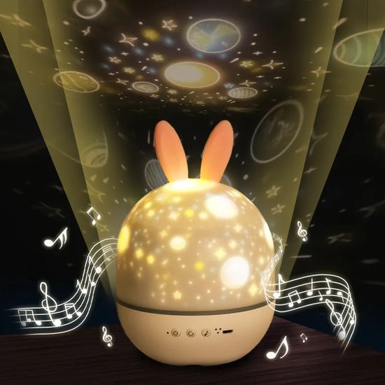 Droomlicht Sternenprojektor Nachtlampe; vielseitiges Schlaflicht & Babylicht für ruhige Nächte im Kinderzimmer.