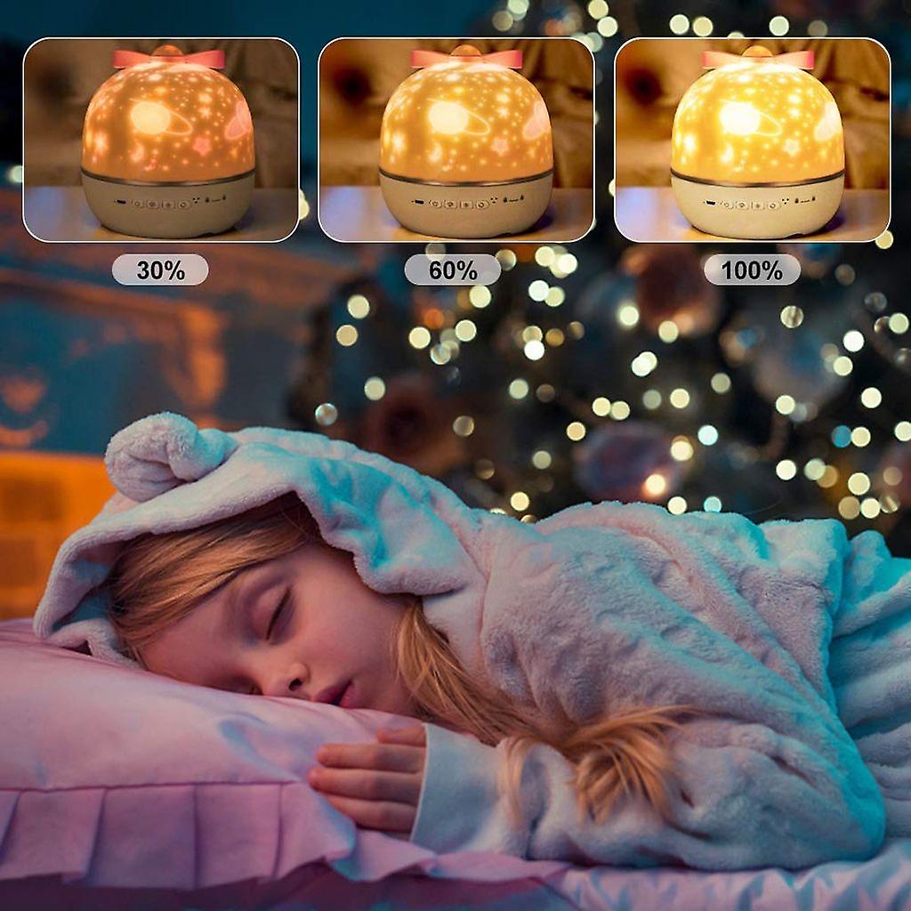 Sternenprojektor Nachtlampe Droomlicht; projiziert Sterne an die Decke, ideales Kinderzimmer Schlaflicht.