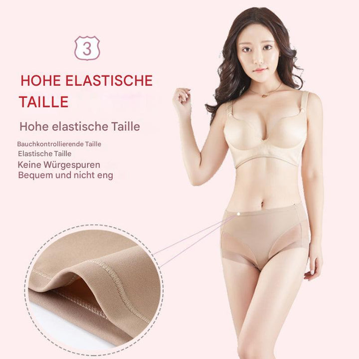 Unsichtbare nahtlose Damen-Panty aus Mikrofaser, die Po-Lift und Formeffekt bietet. Bequemes, atmungsaktives Höschen.