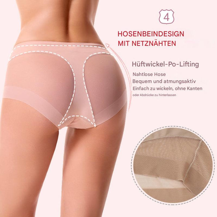 Bequeme nahtlose Damen-Panty mit Formeffekt für einen sanften Po-Lift. Atmungsaktive Mikrofaser-Unterwäsche, komfortabel.