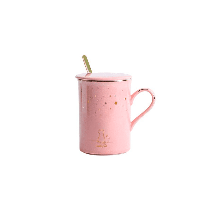 Sehr niedliche Keramik-Kaffeetasse im Katzen-Design mit verspieltem Katzenschwanz-Henkel. Für Teeliebe.