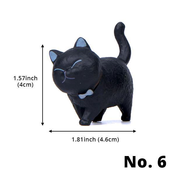 Ein Must-have für Katzenliebhaber: drehbare, handbemalte Mini Tierfigur, sehr detailreich.