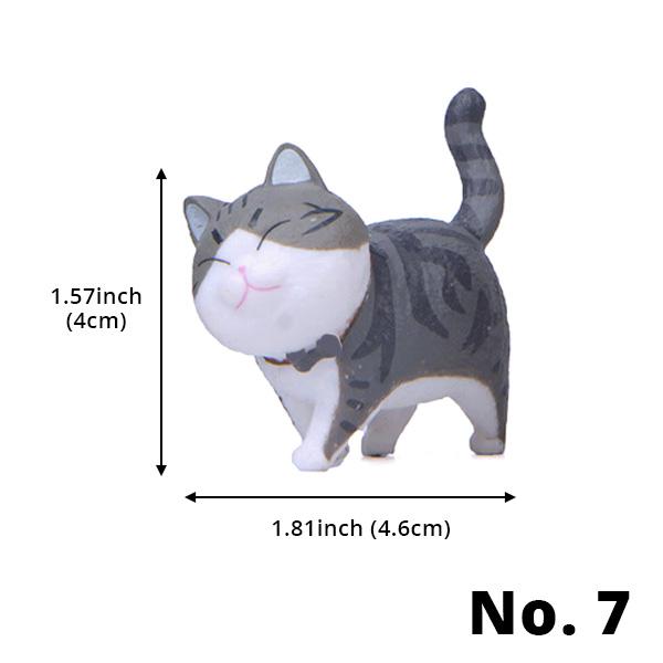 Einfach bezaubernd: Mini Katzenfigur mit drehbarem Kopf, eine süße Ergänzung für Ihr Heim.