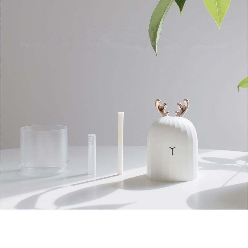 Niedlicher Mini-Diffusor, USB, 220ml, mit Farbwechsellicht, für entspannenden Raumduft.