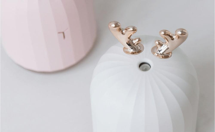 Niedlicher USB Aroma Diffusor, 220ml, mit Farbwechsel-LED, perfekt für entspannte Wohnkultur.