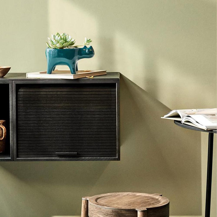 Keramik Pflanztopf in Katzenform, niedliches Design für moderne Wohnaccessoires.