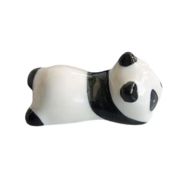 Handbemalter Keramik Panda Ständer, dient als Essstäbchenhalter & Pinselständer, spülmaschinenfest.