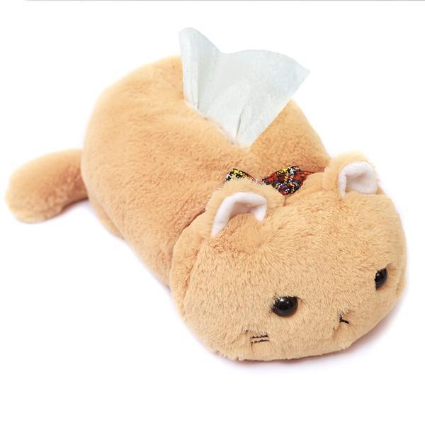 Niedlicher Plüsch Katzen Taschentuchbox Bezug. Weich, dekorativ und eine perfekte Geschenkidee für alle Katzenfans.