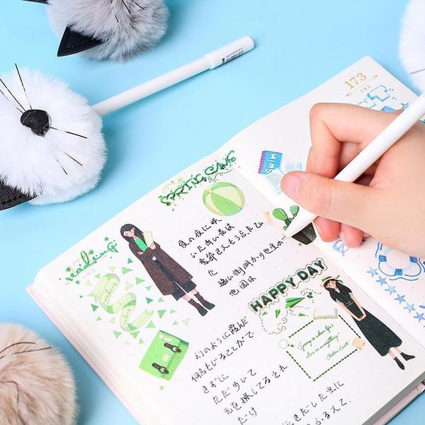 Süßer Pom Pom Katzenstift mit lustigem Katzendesign, ein Muss für jede Schreibwaren-Sammlung.
