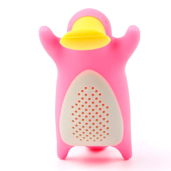 Ergonomischer Schnabeltier Teefilter aus lebensmittelechtem Silikon für besten Teegenuss.