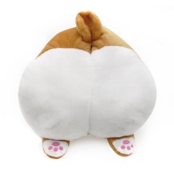 Niedliches Corgi Plüschkissen mit Handwärmefunktion. Gemütliches Hundekissen, ideal als Dekoration oder Geschenk.