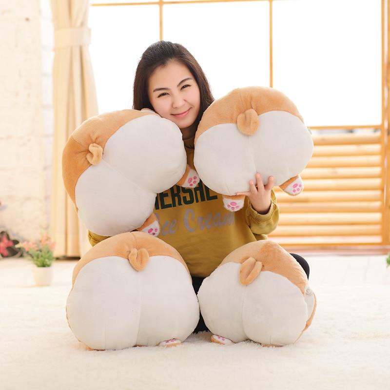 Niedliches Corgi Po Plüschkissen, weiches Kuscheltier für Zuhause. Perfektes Geschenk & Dekoration mit Tiermotiv.