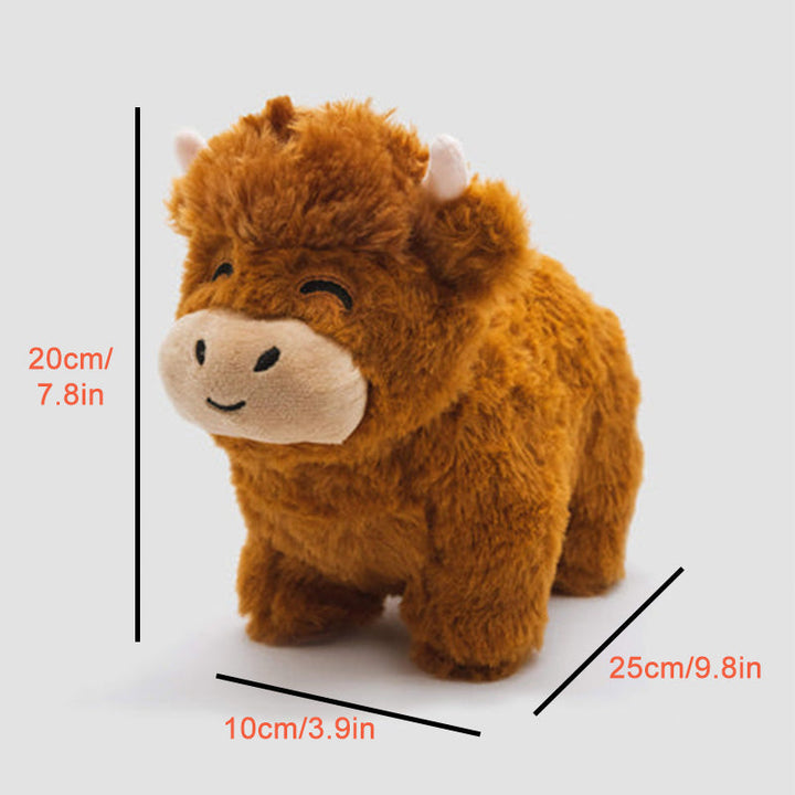 Niedliches Highland Kuh Plüschtier, ein süßes Weihnachtsgeschenk oder Geburtstagsgeschenk für Kinder & Babys.
