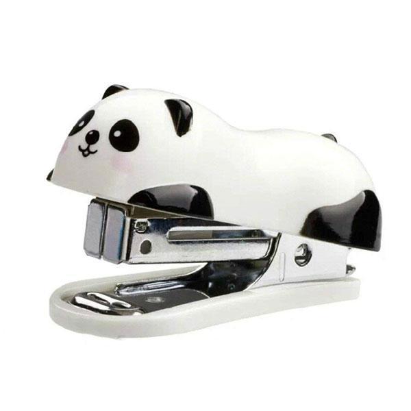 Niedliches Panda Heftgerät für Büro, Schule & Zuhause. Praktischer Mini-Tacker, idealer Bürobesarf.