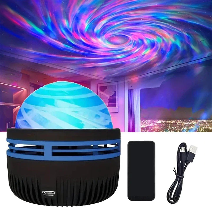 Nordlichter Projektor erzeugt faszinierende Nordlichter & Sternenhimmel für immersive Lichterlebnisse.