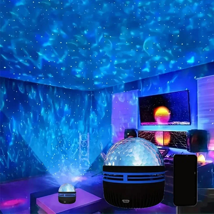 Avenoirhome Lichtprojektor mit Sternenhimmel & beruhigendem Ambientelicht für entspannte Momente.