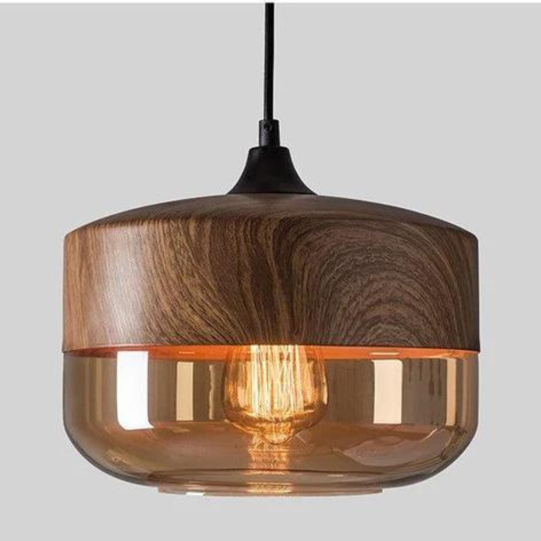 Klare Formen: NordLuna Deckenleuchte aus Holz, minimalistisch und skandinavisch für moderne Räume.