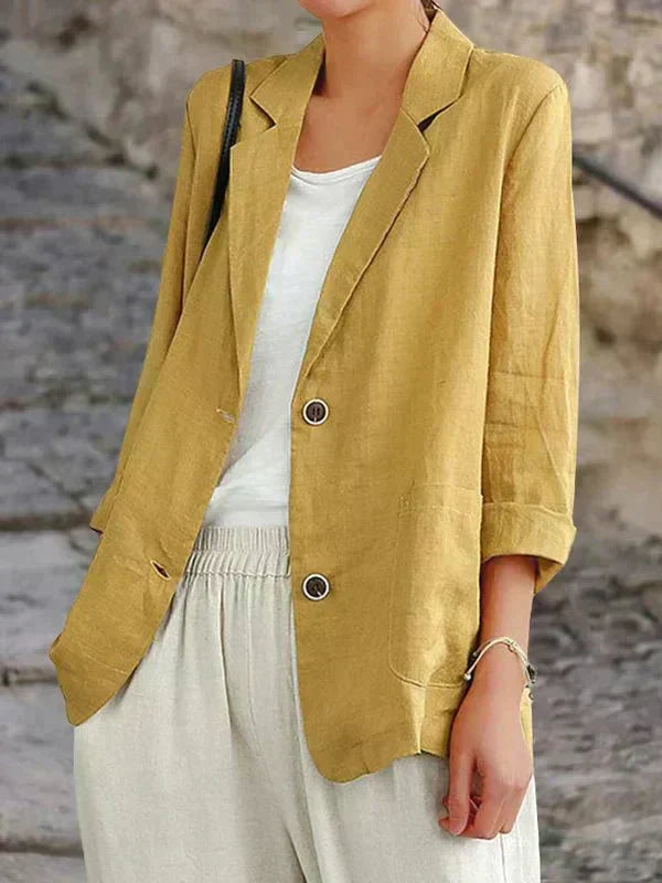 Vielseitiger Damen-Blazer "Olivia" für Frühling & Sommer; entspannte Passform für mühelosen Stil & Komfort.