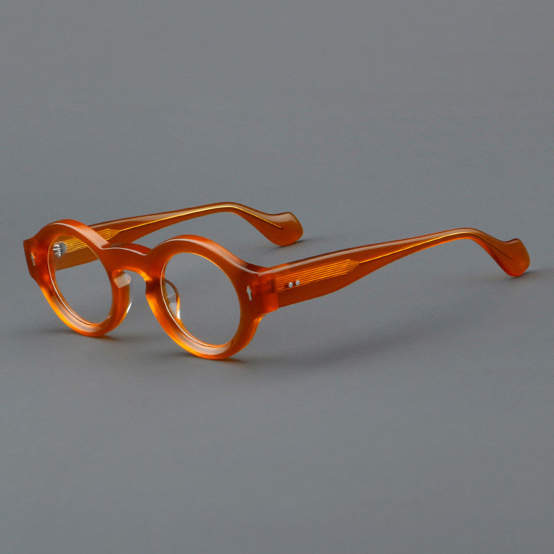 Klassische Vintage-Brillenfassung für Unisex. Leichtes Design und anpassbare Passform für höchsten Komfort.