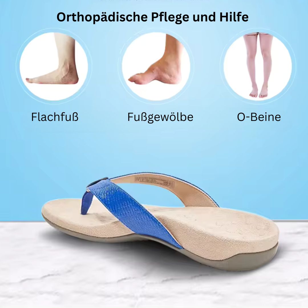 Orthopädische Orthofit Damen Sandalen mit rutschfester Sohle für sicheren Halt.