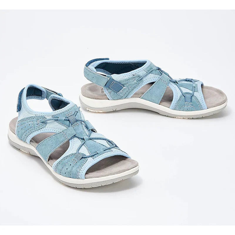 Verstellbare Riemen der orthopädischen Damen Sandalen, garantieren individuelle Passform und optimalen Halt.