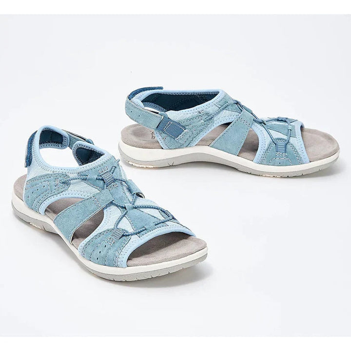 Verstellbare Riemen der orthopädischen Damen Sandalen, garantieren individuelle Passform und optimalen Halt.