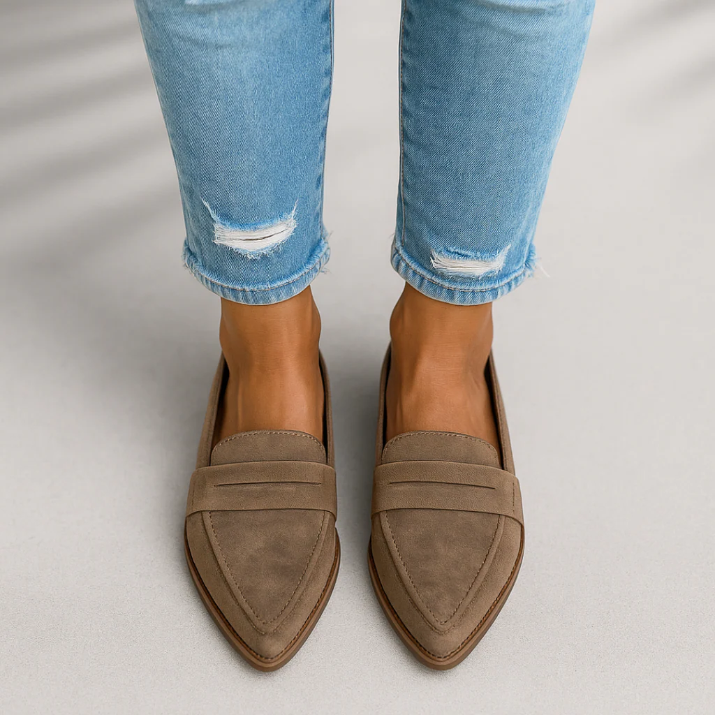 Orthopädische Damen Mokassins aus Leder für hohen Komfort und gesunde Füße im Alltag.