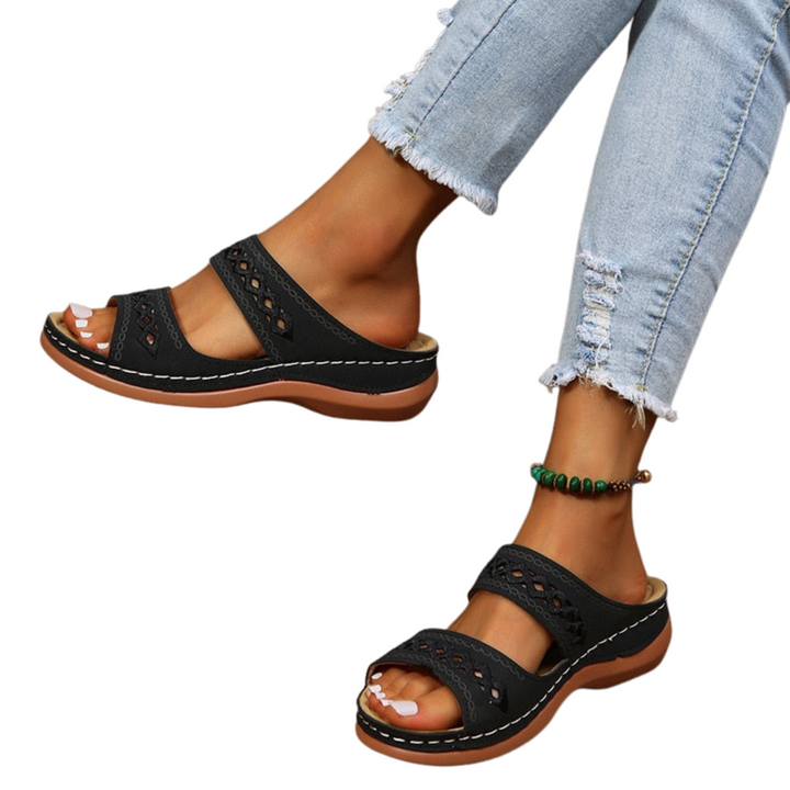 Orthopädische Damen Sandalen, ergonomisch, atmungsaktiv, rutschfest. Ideal für Sommer & Freizeit.