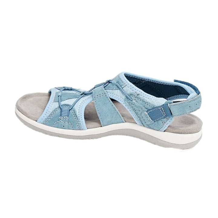 Damensandalen mit Fußstütze und Memory Foam-Polsterung, für höchsten Komfort.