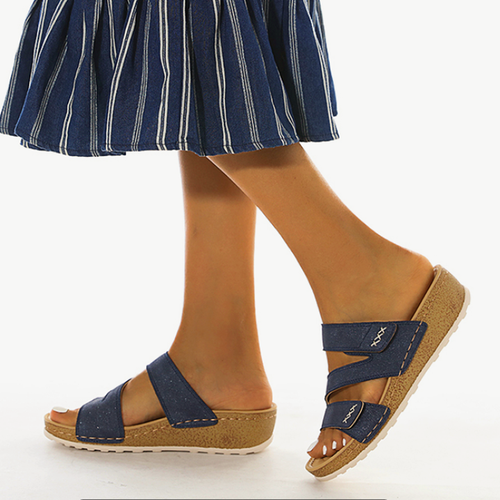 Stilvolle und bequeme Damen Komfortschuhe, orthopädische Sandalen für den Sommer und Fußgesundheit.