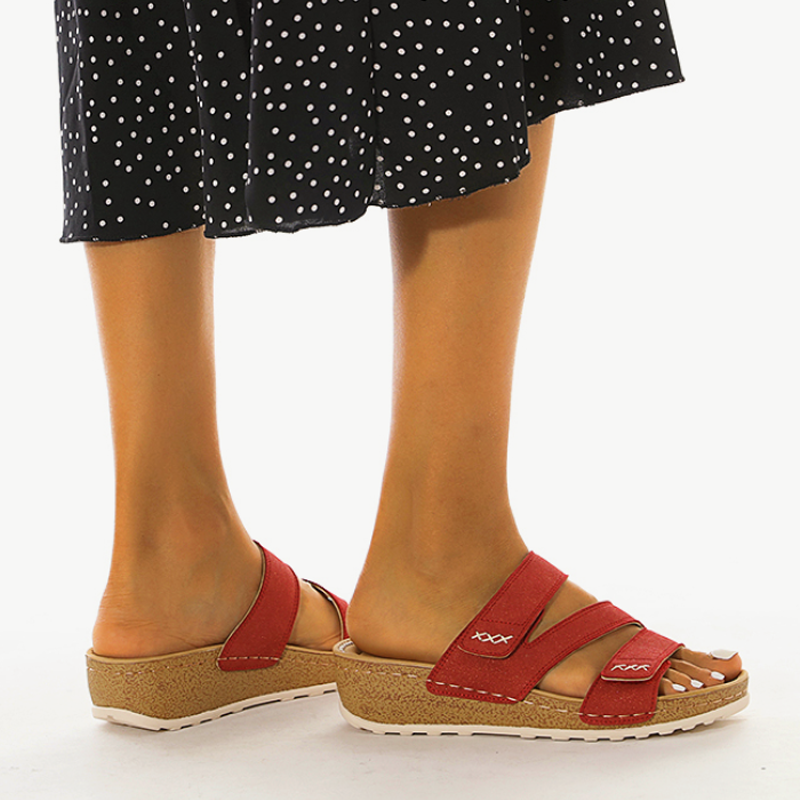 Damen Freizeit Sandalen, orthopädisch und bequem, perfekt für entspannte Sommertage und Haltungskorrektur.
