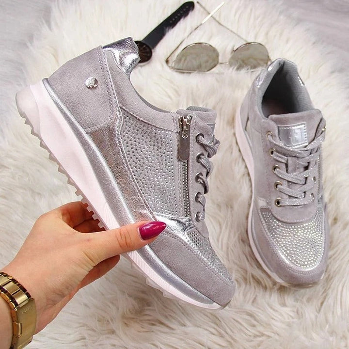 Atmungsaktive orthopädische Damen Sneakers, ideal für Komfort und Fußgesundheit.