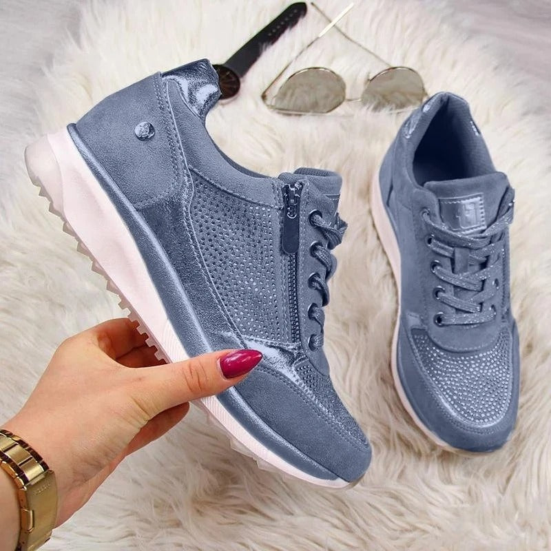 Ergonomische Damen Sneakers für ganztägigen Komfort und orthopädische Unterstützung.