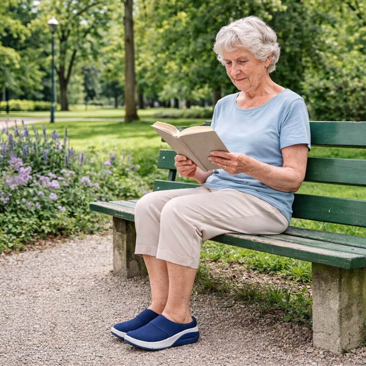 Leichte & atmungsaktive orthopädische Hausschuhe, ideal für Damen & Herren, maximaler Komfort.