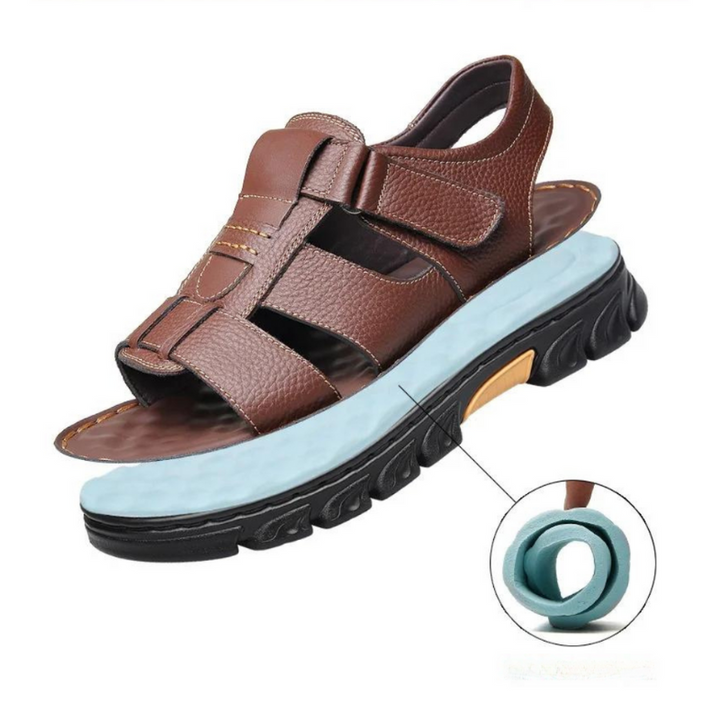 Bequeme, atmungsaktive Herrensandalen für optimale Fußgesundheit und maximalen Gehkomfort.