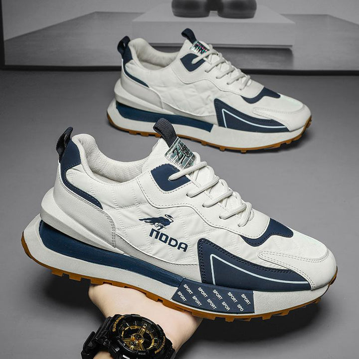 Moderne Herren Freizeitsneaker orthopädisch, in Grau & Schwarz. Stilvolle Alltagsschuhe mit hohem Tragekomfort.