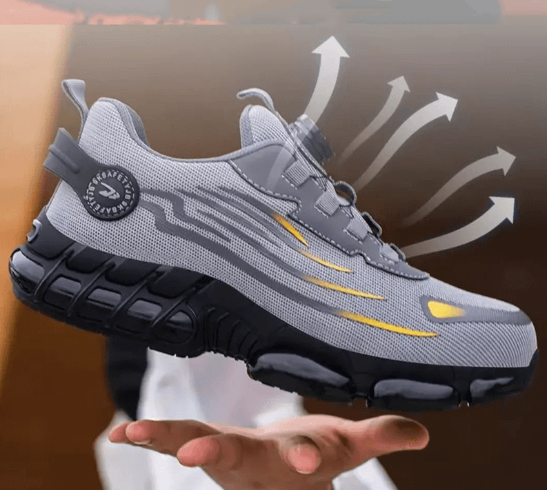 Stilvolle Unisex Berufsschuhe Orion, Frontansicht, ideal für optimalen Schutz und Komfort.