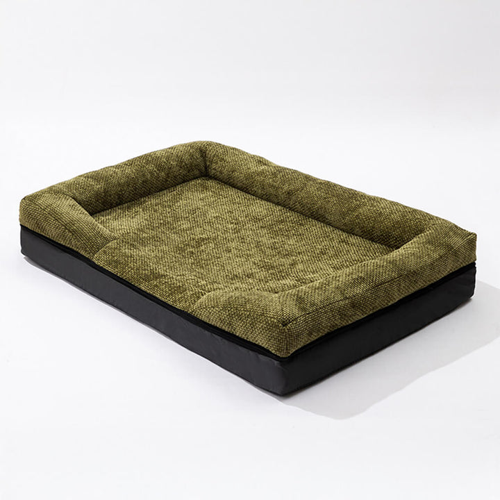 Unisex orthopädisches Eckbett für Hunde & Katzen. Waschbar, langlebig & kratzfest.