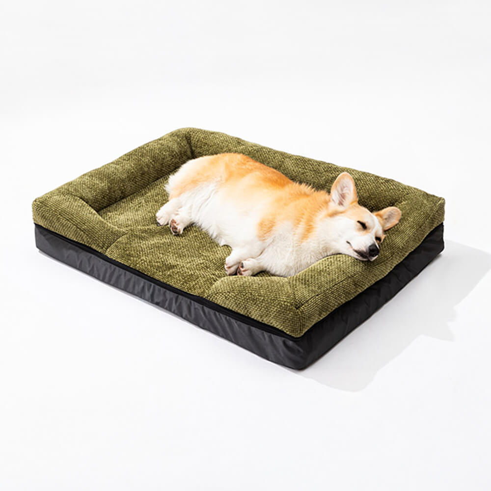 Bequemes orthopädisches Hundebett zur Gelenkentlastung. Waschbares Haustierbett, alle Grössen.