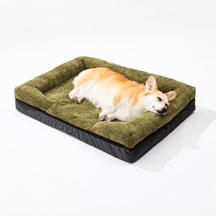 Bequemes orthopädisches Hundebett zur Gelenkentlastung. Waschbares Haustierbett, alle Grössen.