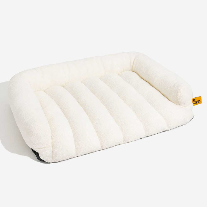 Therapeutisches orthopädisches Eckhundebett mit Gelenkschutz, Kopfstütze, ideal für Hunde mit Arthrose.
