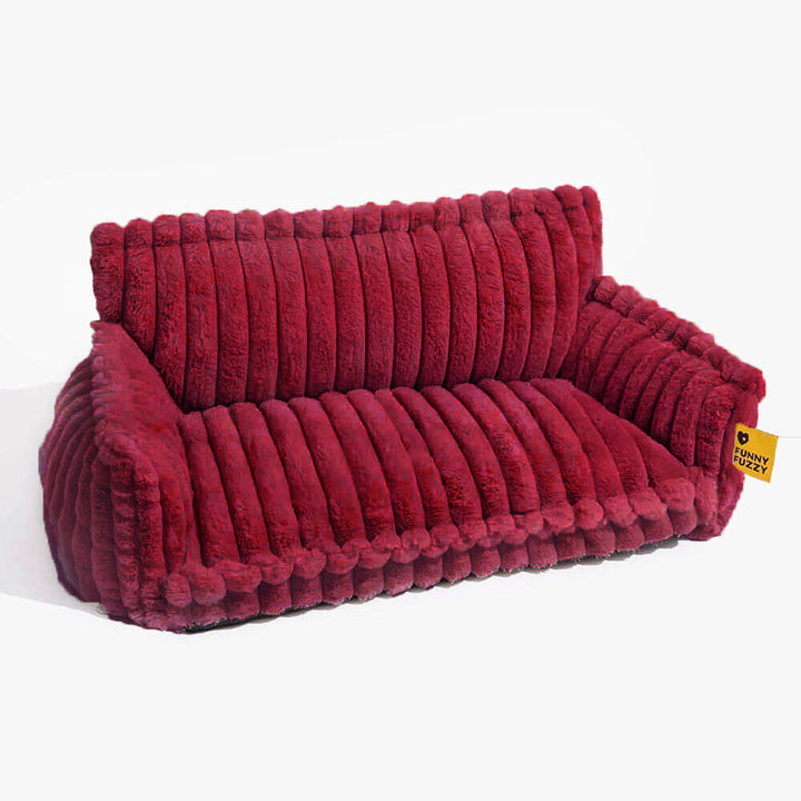 Großes Flausch-Hundebett Snoozy Dream, orthopädisch, weich, perfekt für Entspannung.