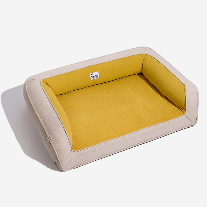 Waschbares orthopädisches Hundebett, perfekt für Hunde mit Arthritis oder Gelenkproblemen.
