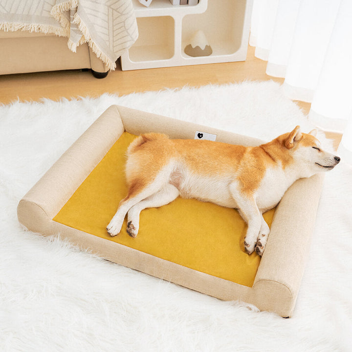 Orthopädisches Hundebett für Gelenkentlastung, weich und komfortabel.