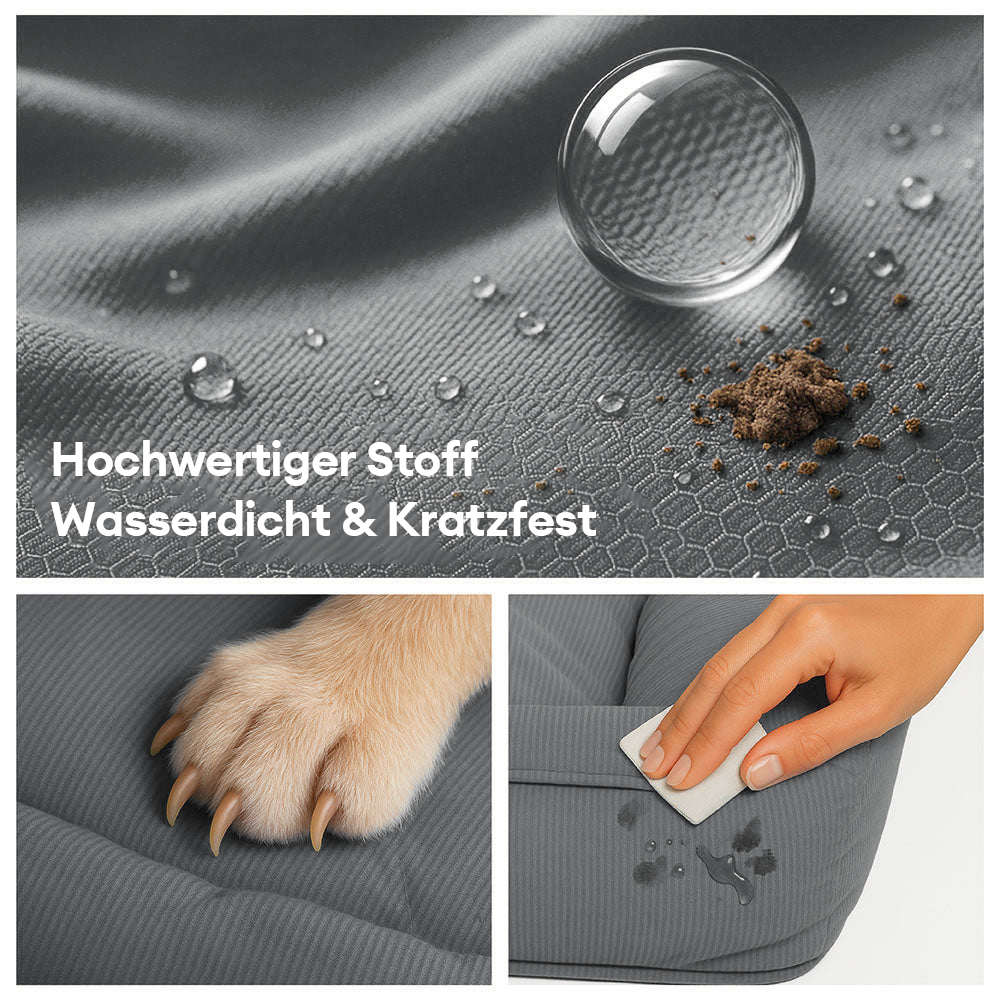 Robustes, wasserabweisendes orthopädisches Hundebett für große Hunderassen. Langlebig, komfortabel & leicht zu reinigen.